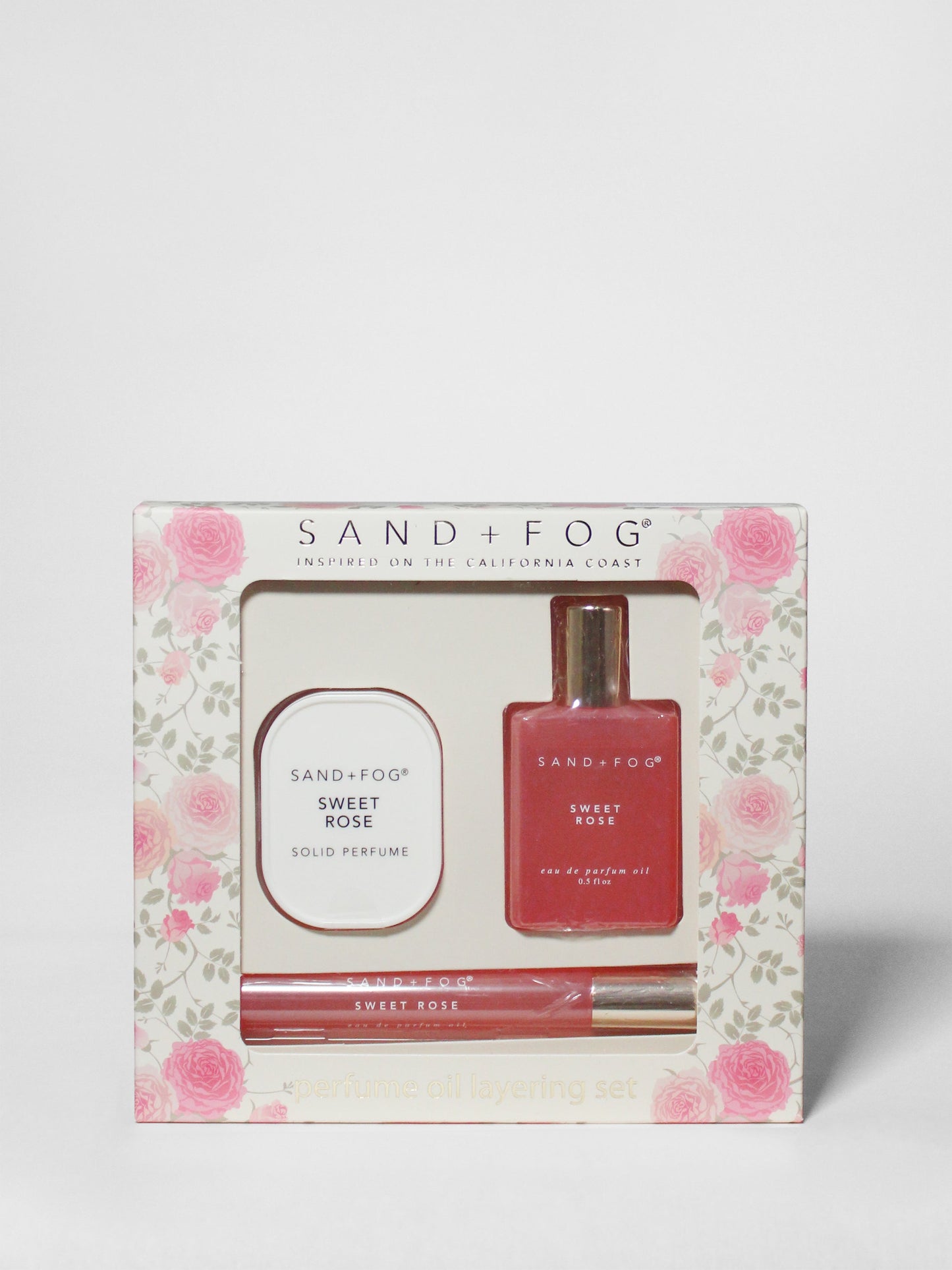 Perfume Oil Rollerballs and Solid Perfume Set - Sweet Rose