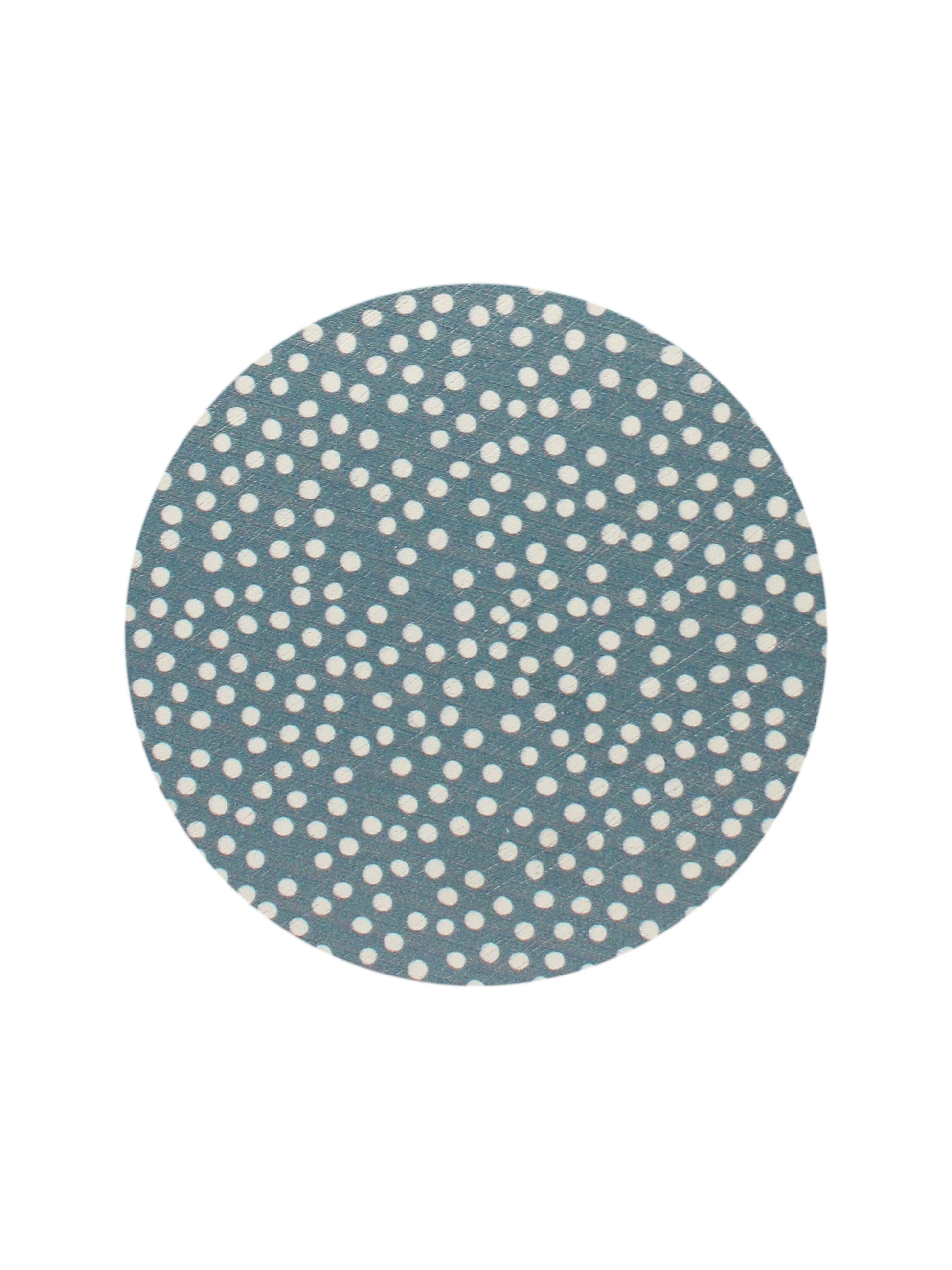 Midnight Blue Citrus 12 oz scented candle Blueish Gray vessel with Painted Dot lid