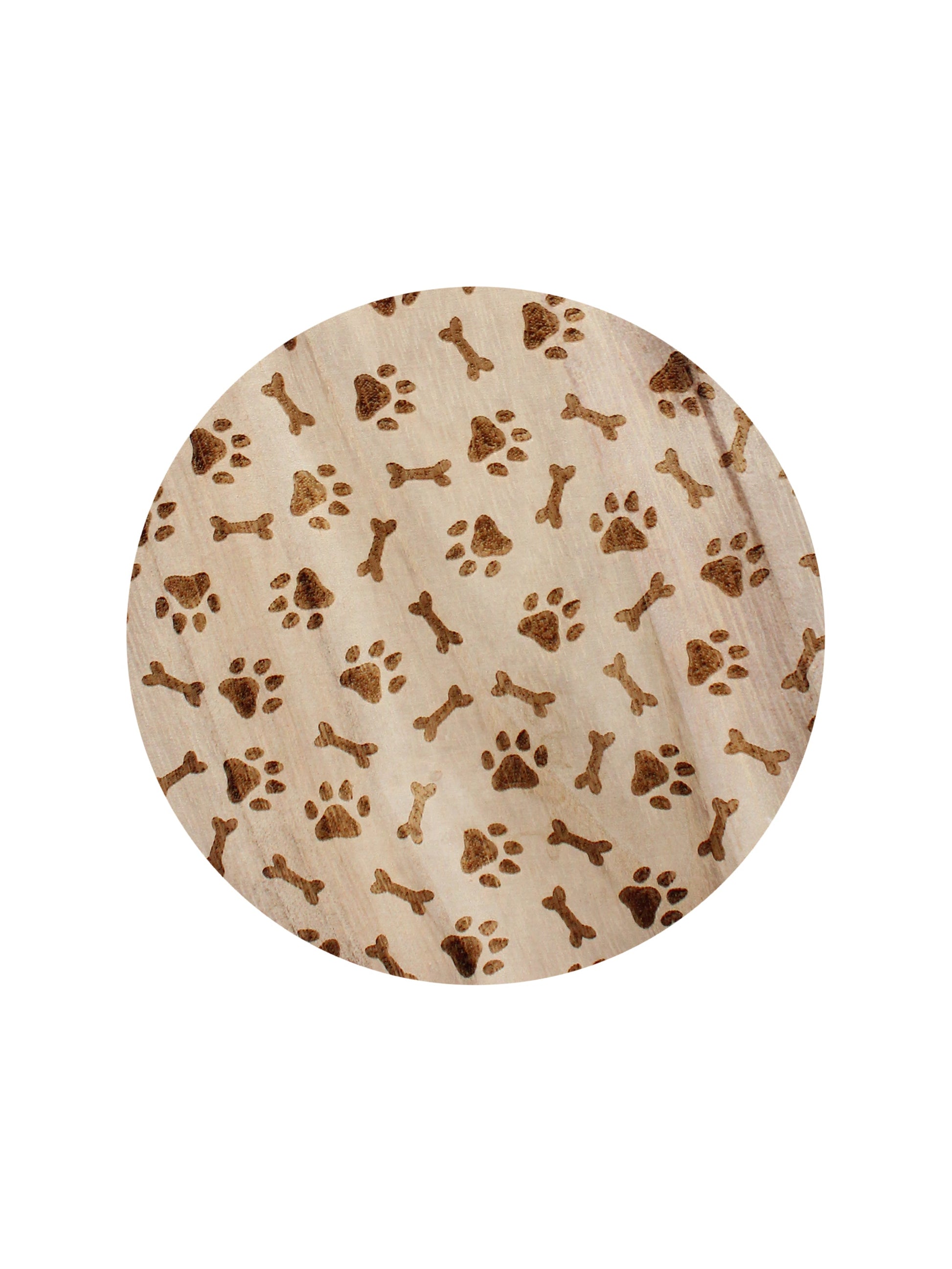Sand + Paws Ocean & Sea Salt 12 oz scented candle Seaglass vessel with Carved Paws and Bones lid