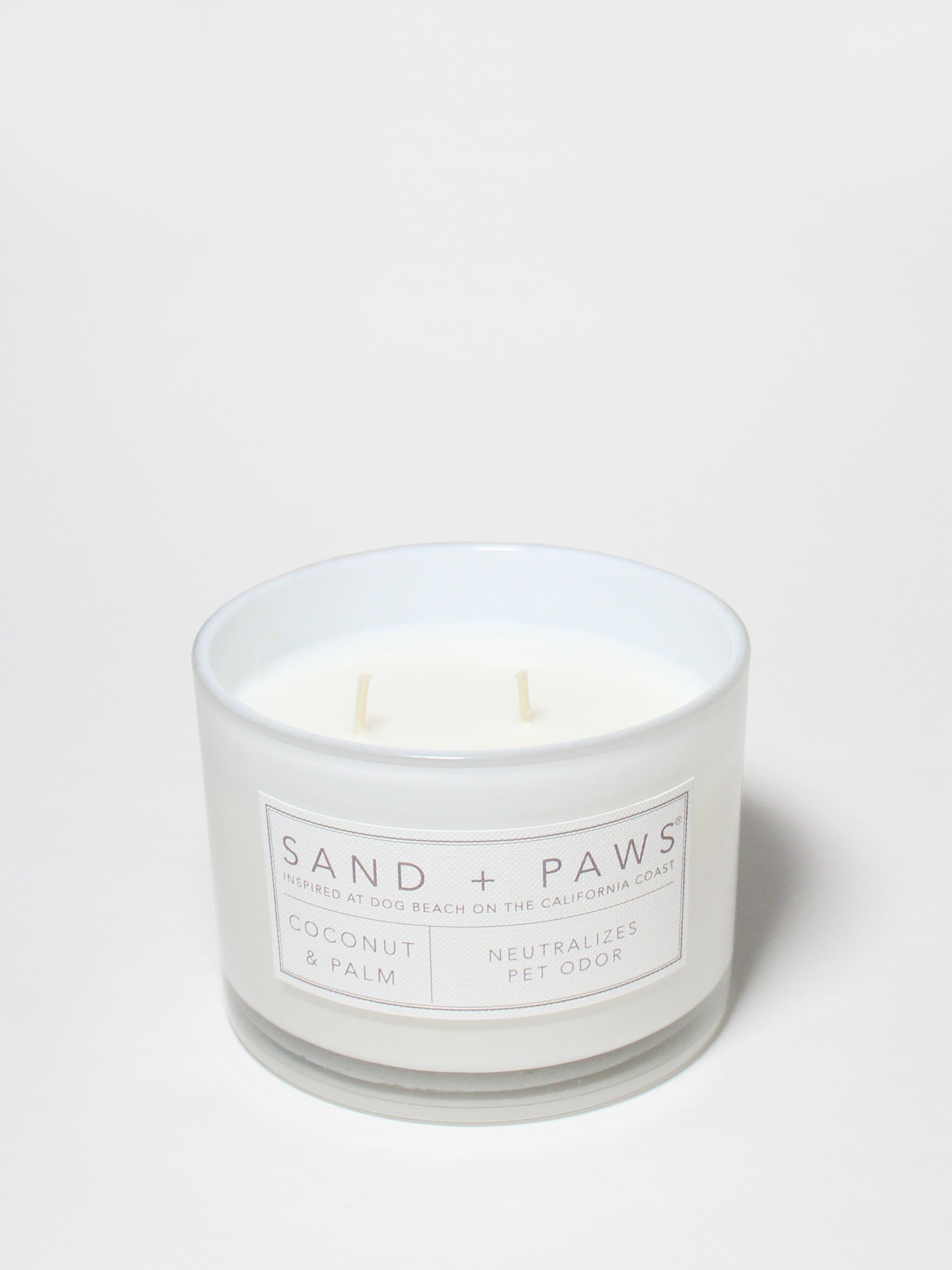 Sand + Paws Coconut & Palm 12 oz scented candle