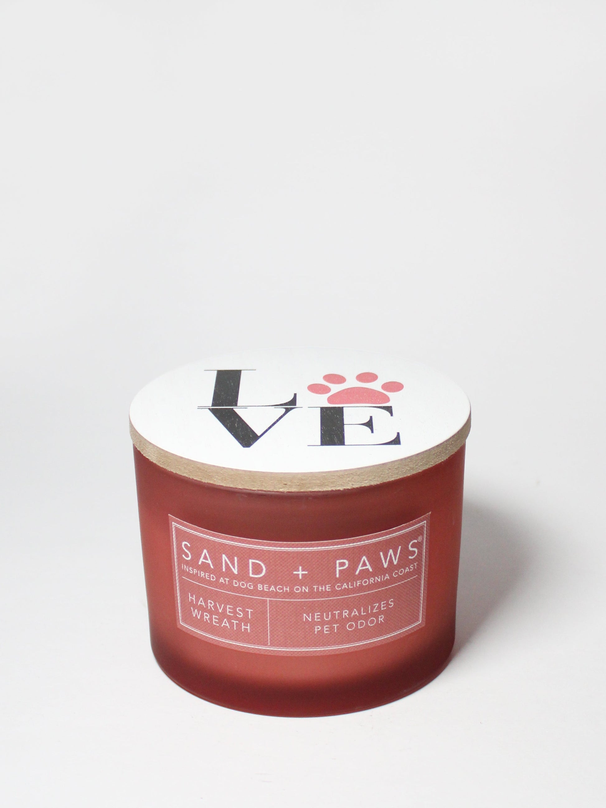 Sand + Paws Harvest Wreath 12 oz scented candle
