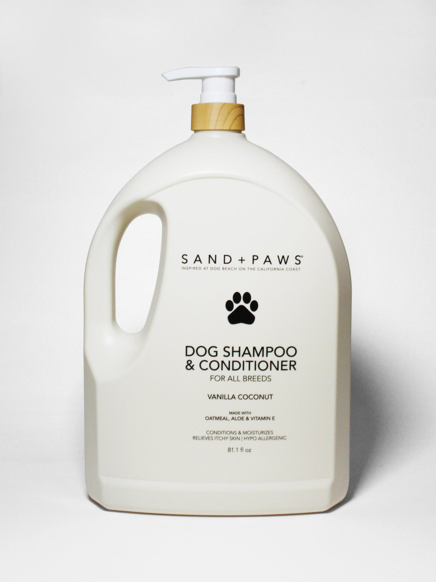 Sand + Paws Pet Shampoo & Conditioner - Vanilla Coconut