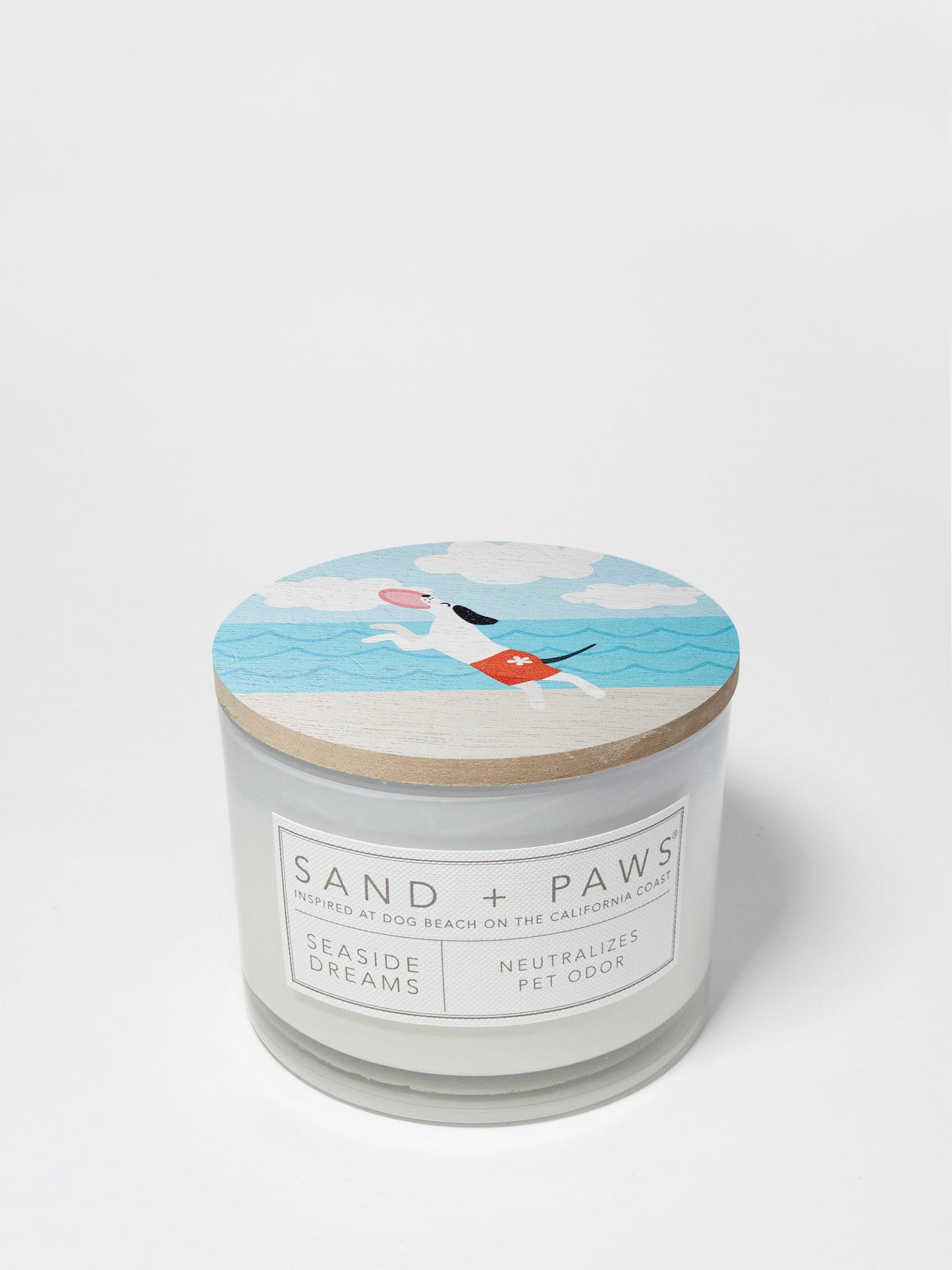 Sand + Paws Seaside Dreams 12 oz scented candle
