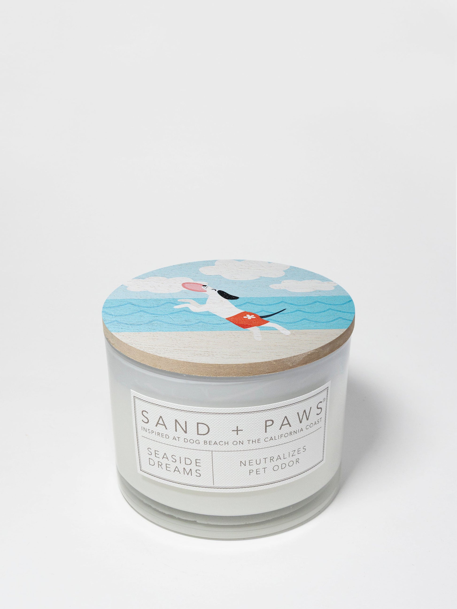 Sand + Paws Seaside Dreams 12 oz scented candle