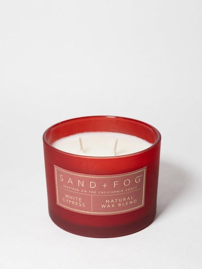 White Cypress 12 oz scented candle